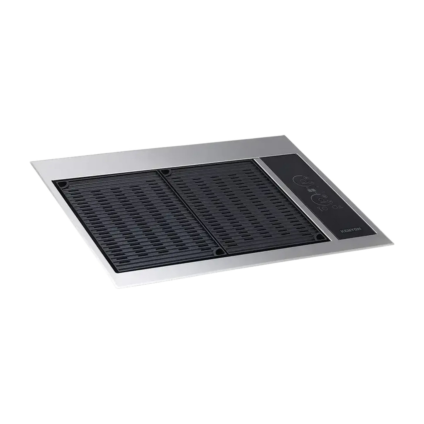 Kenyon Texan 30" 2-Burner Built-In No Lid 208V Electric Grill With Touch Control And Mounting Holes