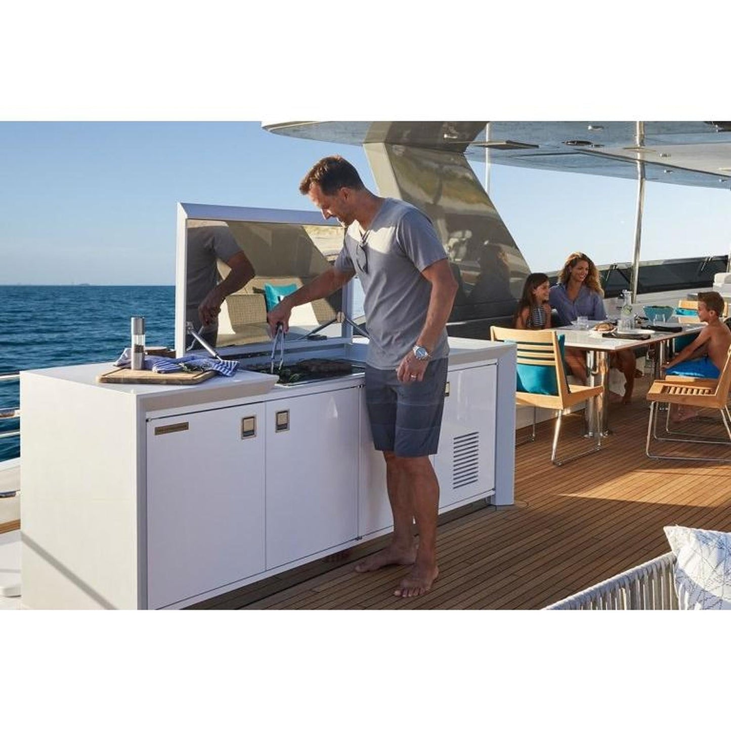 Kenyon Texan 30" 2-Burner Built-In No Lid 240V Electric Grill With Touch Control And Mounting Holes