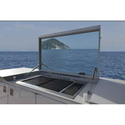 Kenyon Texan 30" 2-Burner Built-In No Lid 240V Electric Grill With Touch Control And Mounting Holes