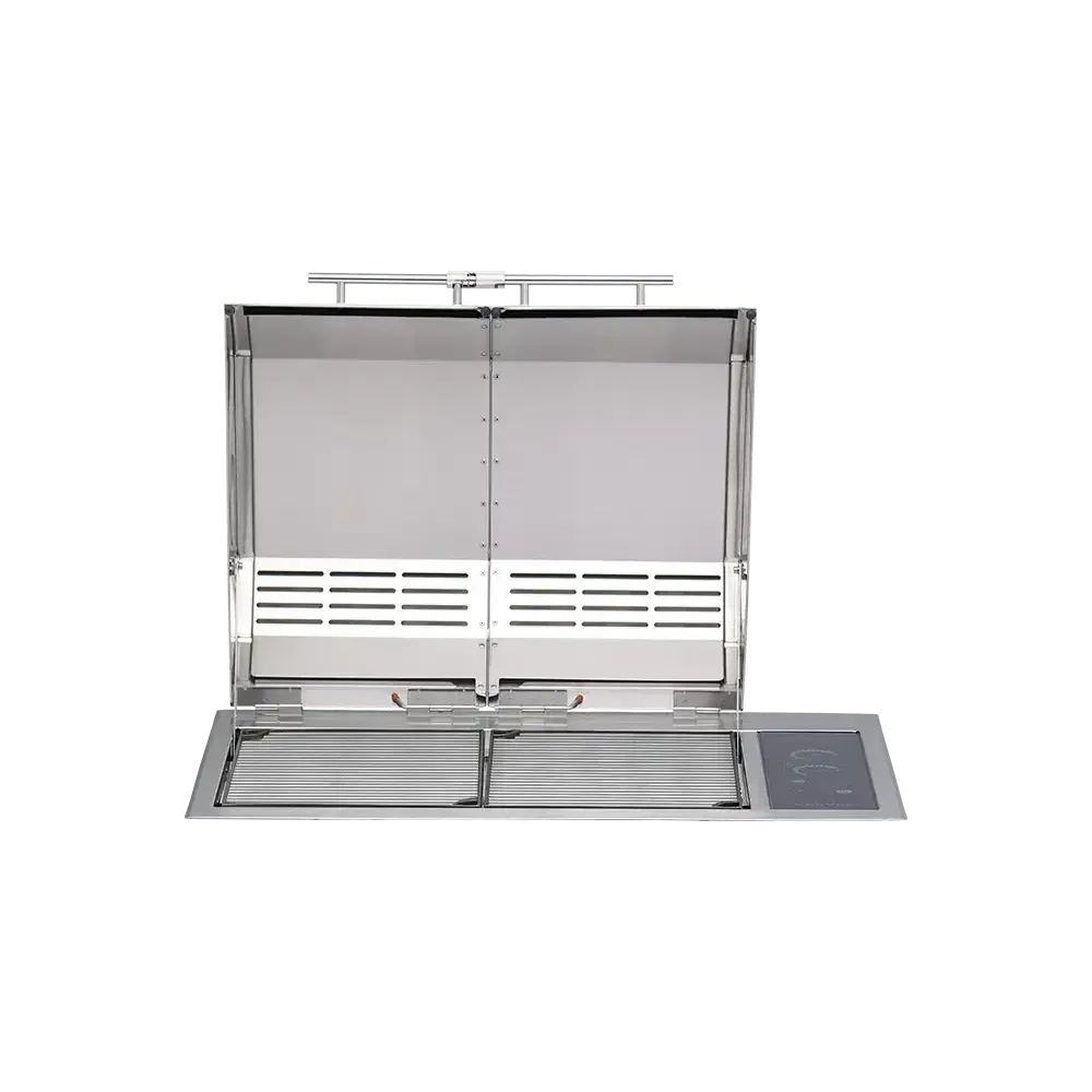 Kenyon Texan 30" 2-Burner Built-In Split-Lid 240V Electric Grill With IntelliKEN Touch Control And Mounting Holes