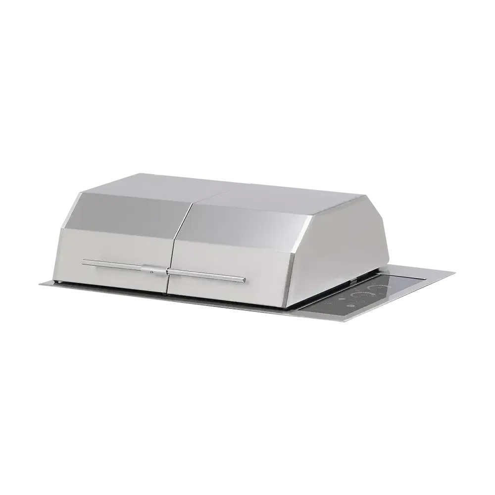 Kenyon Texan 30" 2-Burner Built-In Split-Lid 240V Electric Grill With IntelliKEN Touch Control