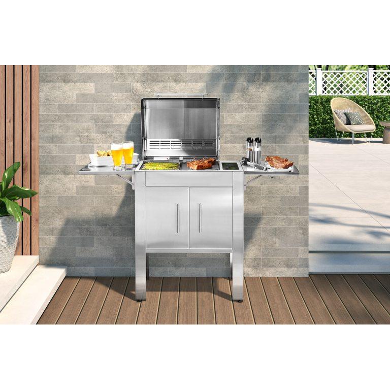 Kenyon Texan 30" 2-Burner Freestanding Single-Lid 240V Electric Grill With IntelliKEN Touch Control