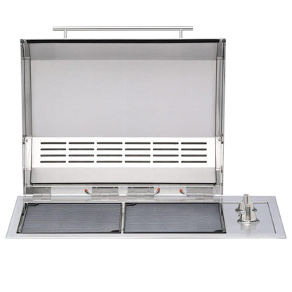 Kenyon Texan 30" 2-Burner Single-Lid Built-In 240V Electric Grill With Knob Control