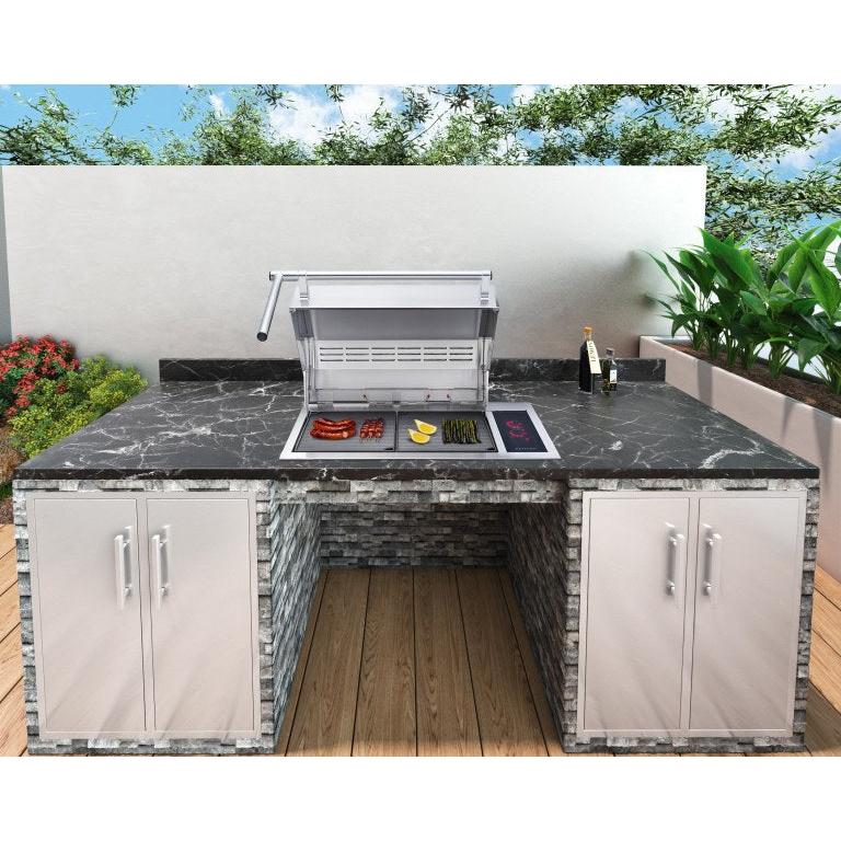 Kenyon Texan 30" 2-Burner Single-Lid Built-In 240V Electric Grill With Touch Control And ADA Handle