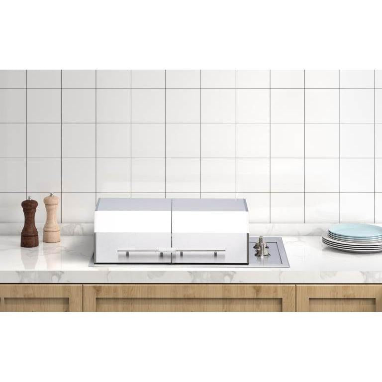 Kenyon Texan 30" 2-Burner Split-Lid Built-In 240V Electric Grill With Knob Control And Mounting Holes