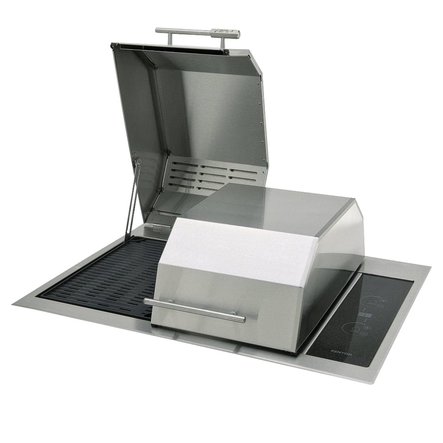 Kenyon Texan 30" 2-Burner Split-Lid Built-In 208V Electric Grill With Touch Control And Mounting Holes