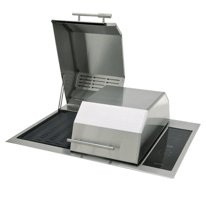 Kenyon Texan 30" 2-Burner Split-Lid Built-In 208V Electric Grill With Touch Control And Mounting Holes