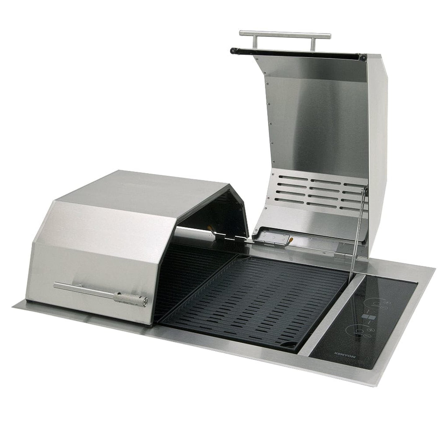 Kenyon Texan 30" 2-Burner Split-Lid Built-In 208V Electric Grill With Touch Control
