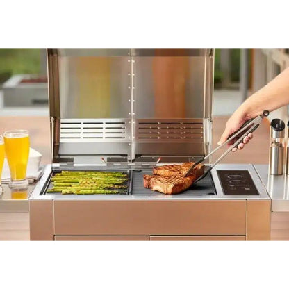 Kenyon Texan 60" 2-Burner Freestanding Split-Lid 240V Electric Grill With IntelliKEN Touch Control