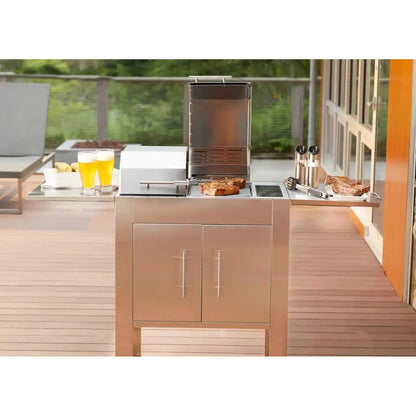 Kenyon Texan 60" 2-Burner Freestanding Split-Lid 240V Electric Grill With IntelliKEN Touch Control