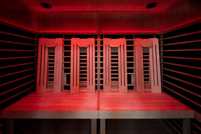 Sun Home Eclipse™ 4-Person Red Light & Infrared Sauna