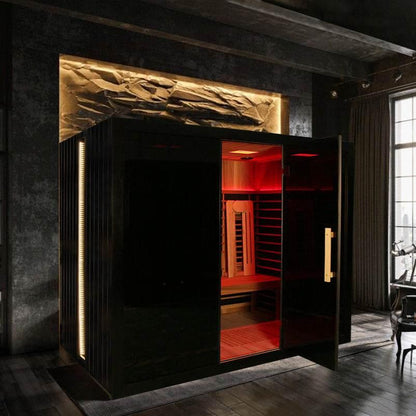 Sun Home Eclipse™ 4-Person Red Light & Infrared Sauna