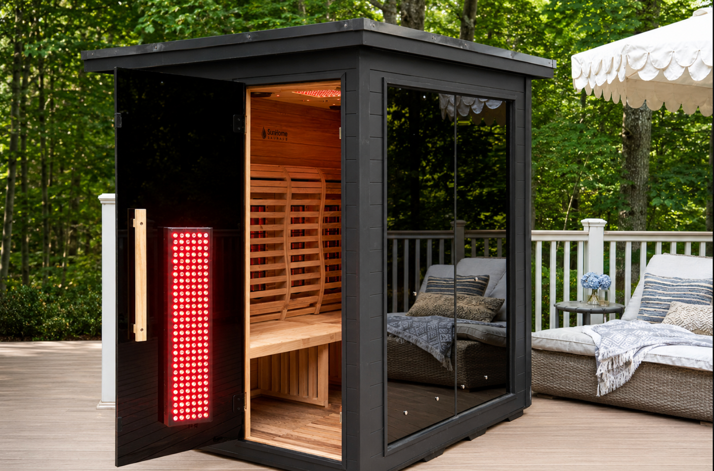 Sun Home Luminar™ Outdoor 5-Person Full Spectrum Infrared Sauna