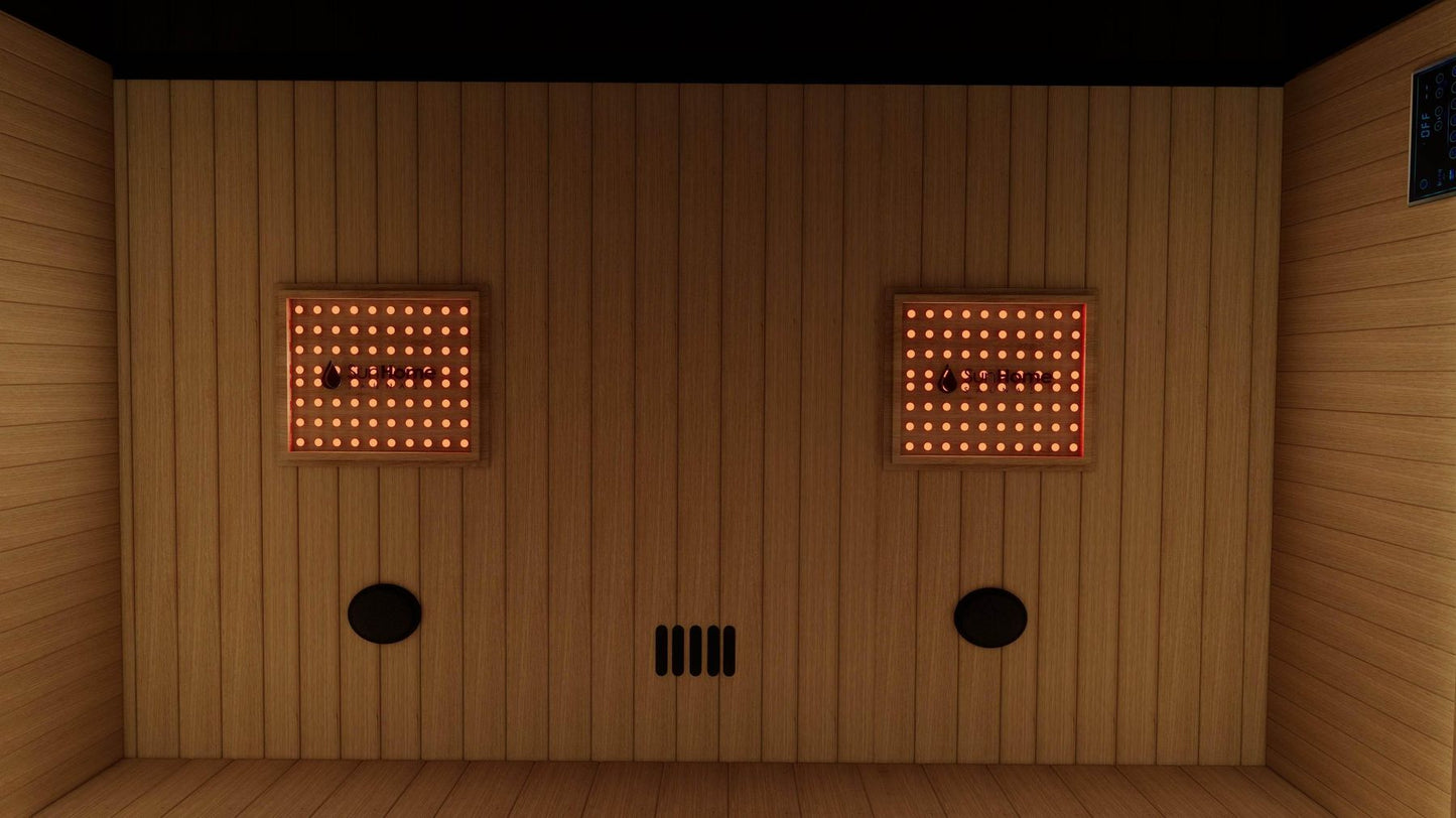 Sun Home Eclipse™ 4-Person Red Light & Infrared Sauna