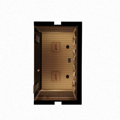 Sun Home Eclipse™ 4-Person Red Light & Infrared Sauna